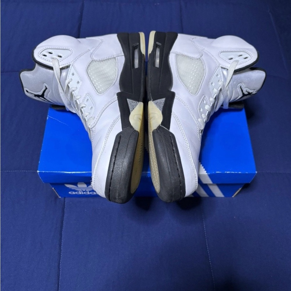Air Jordan 5 Retro White Black 2024 Size 10.5 - Picture 3 of 7